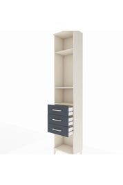 Arges Dolap 3 Raflı 3 Çekmeceli 44x30x221 Aytaşı-Antrasit