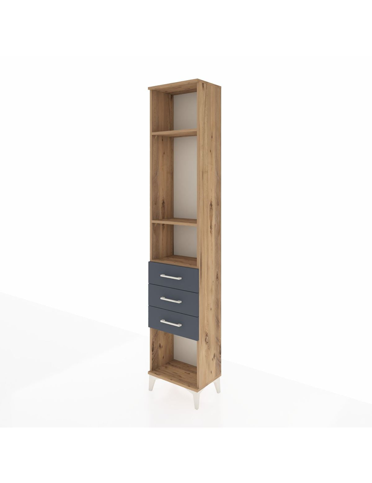 Arges Dolap 3 Raflı 3 Çekmeceli 44x30x221 - S28M084V8A