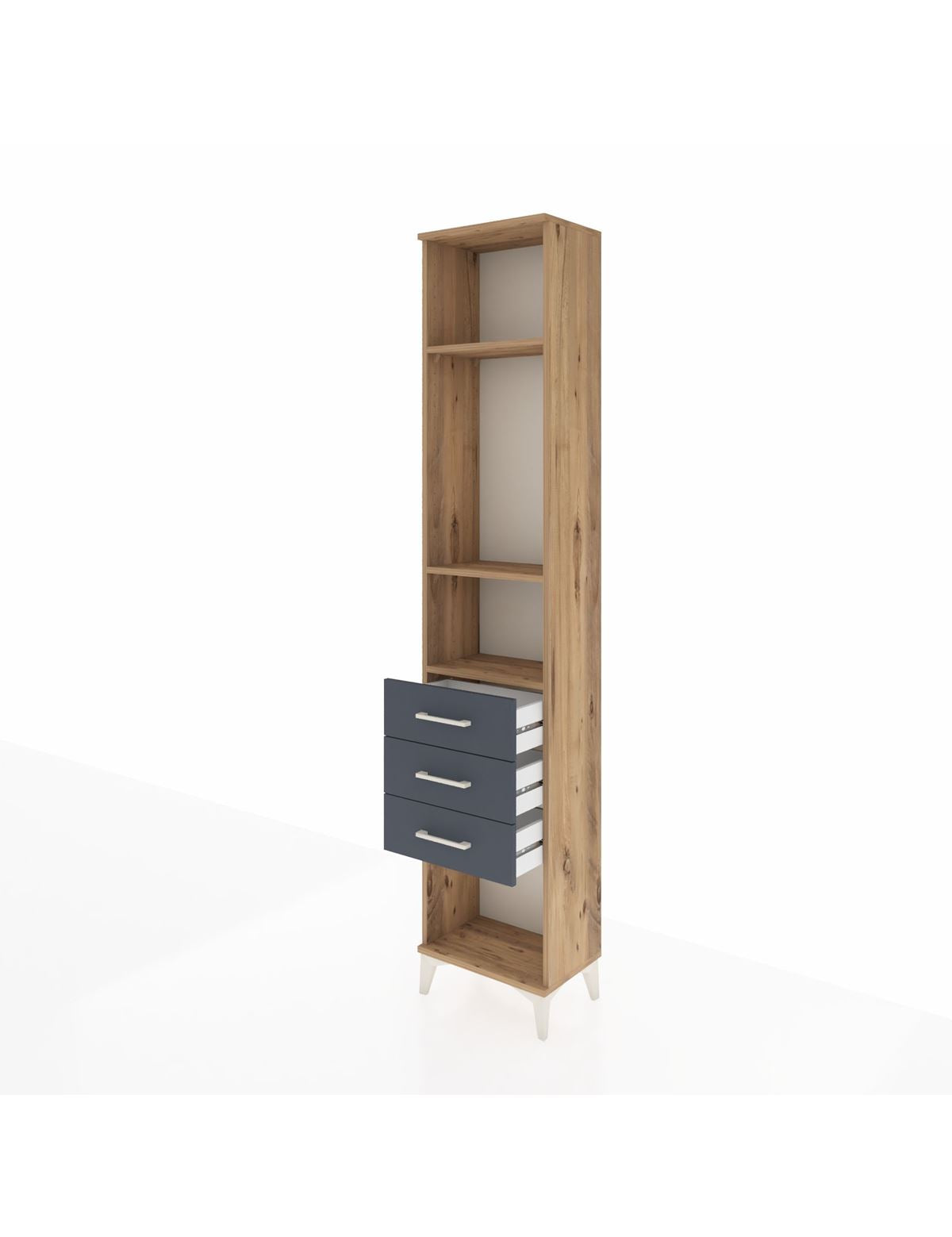 Arges Dolap 3 Raflı 3 Çekmeceli 44x30x221 - S28M084V8A