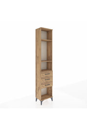 Arges Dolap 3 Raflı 3 Çekmeceli 44x30x221 Çam-Çam