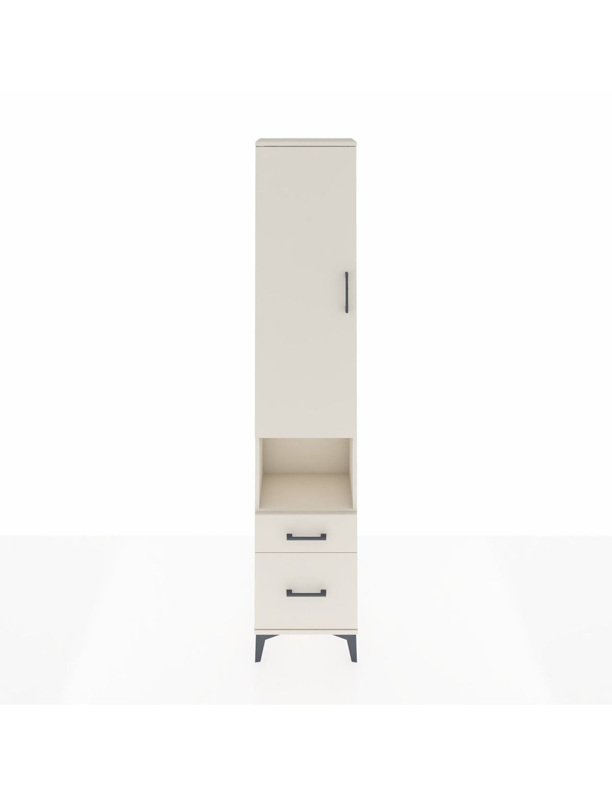 Arges Dolap 3 Raflı 2 Çekmeceli Tek Askılı 44x30x221 Aytaşı-Aytaşı