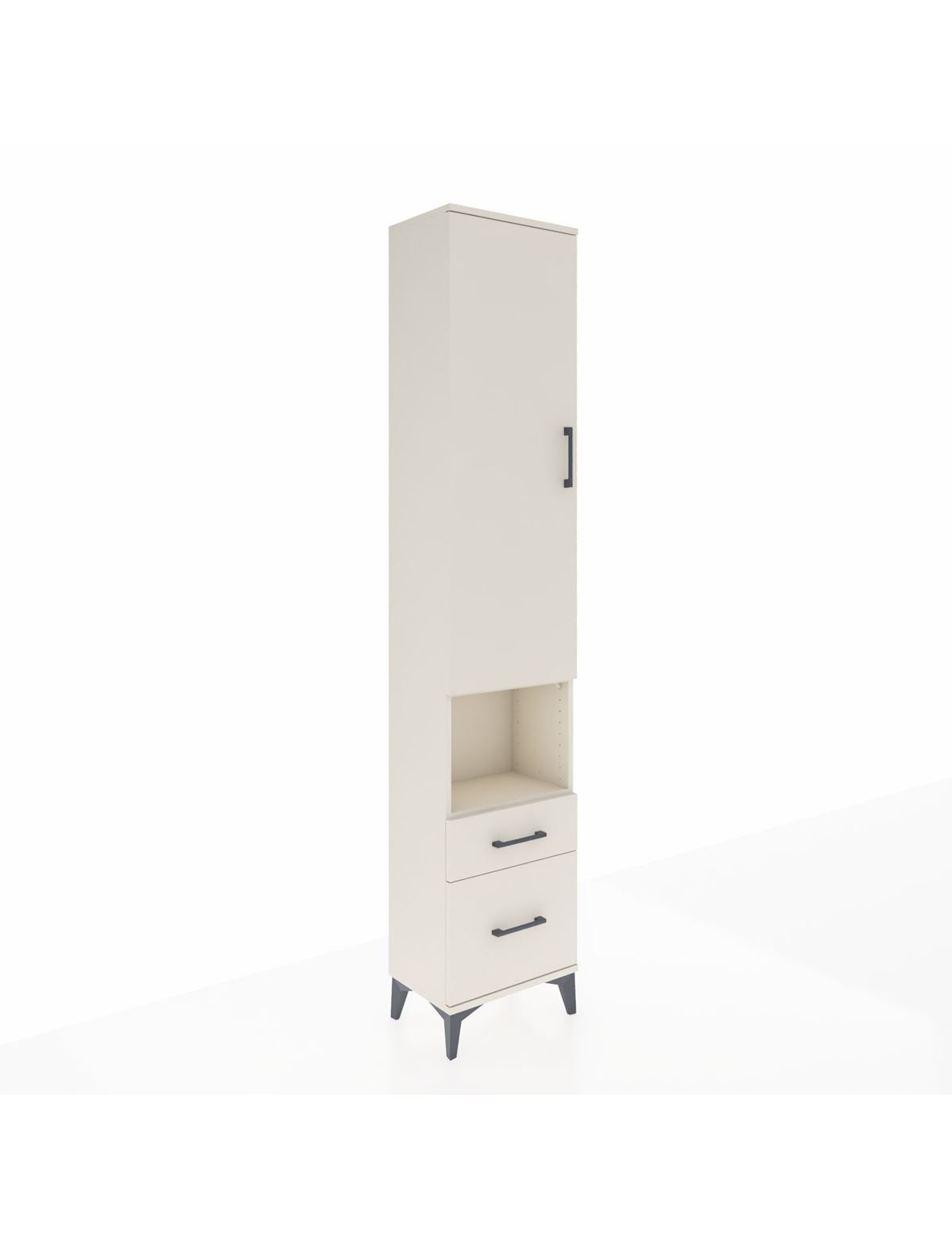 Arges Dolap 3 Raflı 2 Çekmeceli Tek Askılı 44x30x221 Aytaşı-Aytaşı