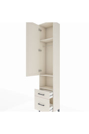 Arges Dolap 3 Raflı 2 Çekmeceli Tek Askılı 44x30x221 Aytaşı-Aytaşı