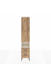 Arges Dolap 3 Raflı 2 Çekmeceli Tek Askılı 44x30x221 Aytaşı-Çam