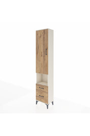 Arges Dolap 3 Raflı 2 Çekmeceli Tek Askılı 44x30x221 Aytaşı-Çam