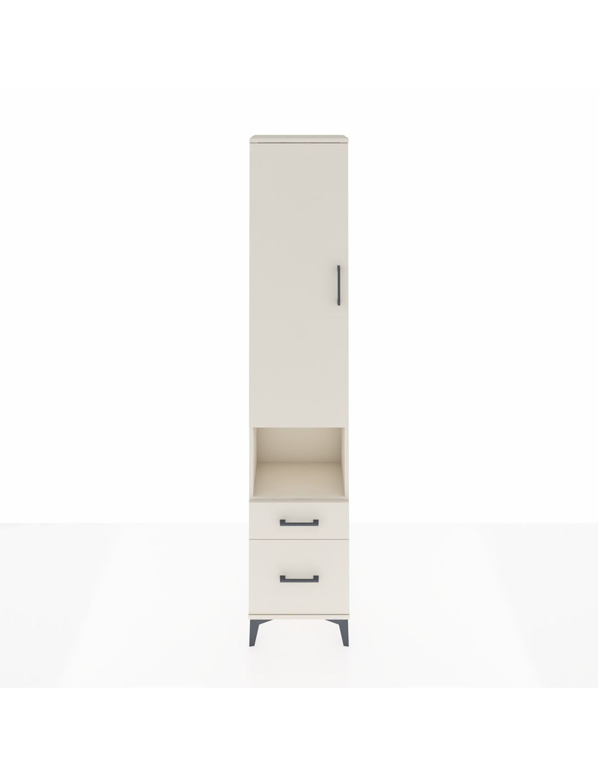 Arges Dolap 4 Raflı 2 Çekmeceli Tek Kapaklı 44x30x221 Aytaşı-Aytaşı