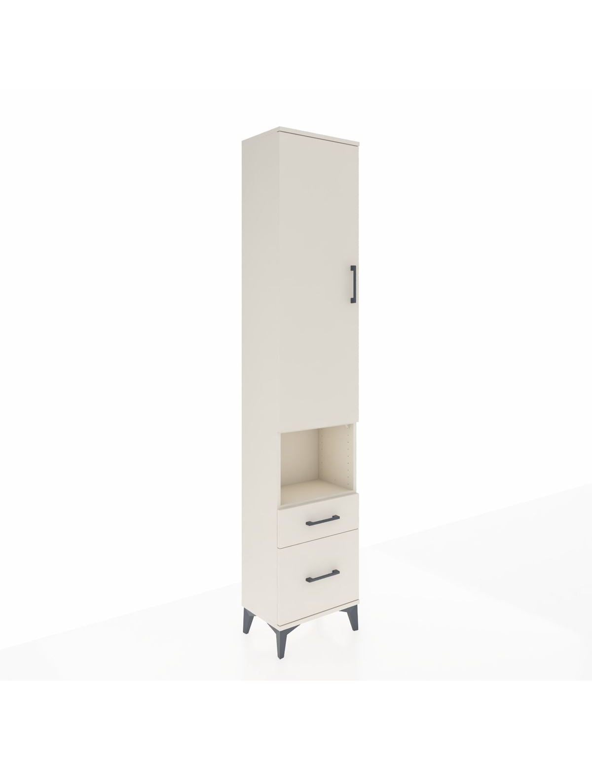 Arges Dolap 4 Raflı 2 Çekmeceli Tek Kapaklı 44x30x221 Aytaşı-Aytaşı