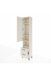 Arges Dolap 4 Raflı 2 Çekmeceli Tek Kapaklı 44x30x221 Aytaşı-Aytaşı