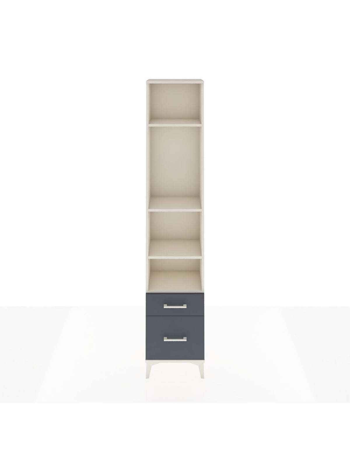 Arges Dolap 4 Raflı 2 Çekmeceli 44x30x221 Aytaşı-Antrasit