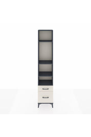 Arges Dolap 4 Raflı 2 Çekmeceli 44x30x221 Antrasit-Aytaşı