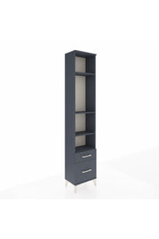 Arges Dolap 4 Raflı 2 Çekmeceli 44x30x221 Antrasit-Antrasit