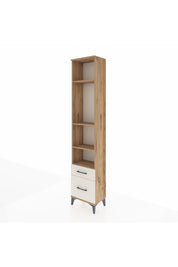 Arges Dolap 4 Raflı 2 Çekmeceli 44x30x221 Çam-Aytaşı