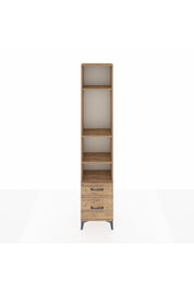 Arges Dolap 4 Raflı 2 Çekmeceli 44x30x221 Çam-Çam