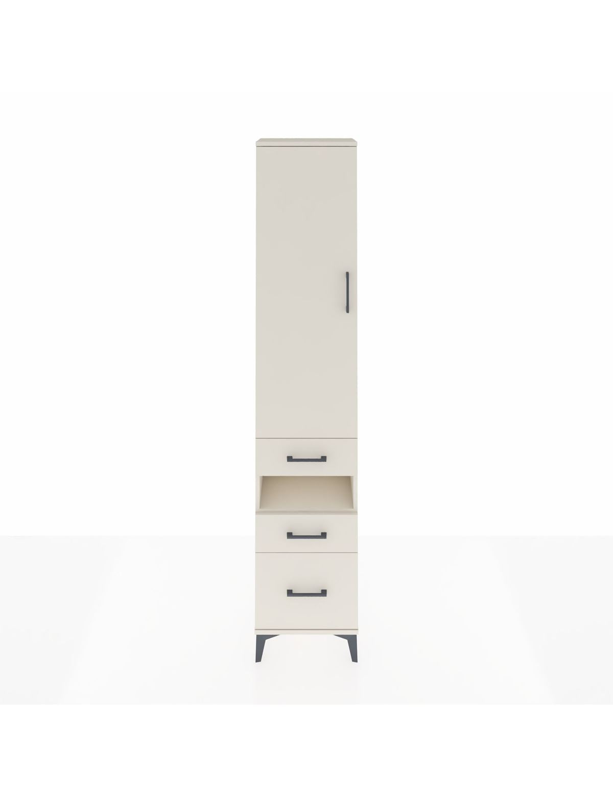 Arges Dolap 3 Raflı 3 Çekmeceli Tek Askılı 44x30x221 Aytaşı-Aytaşı