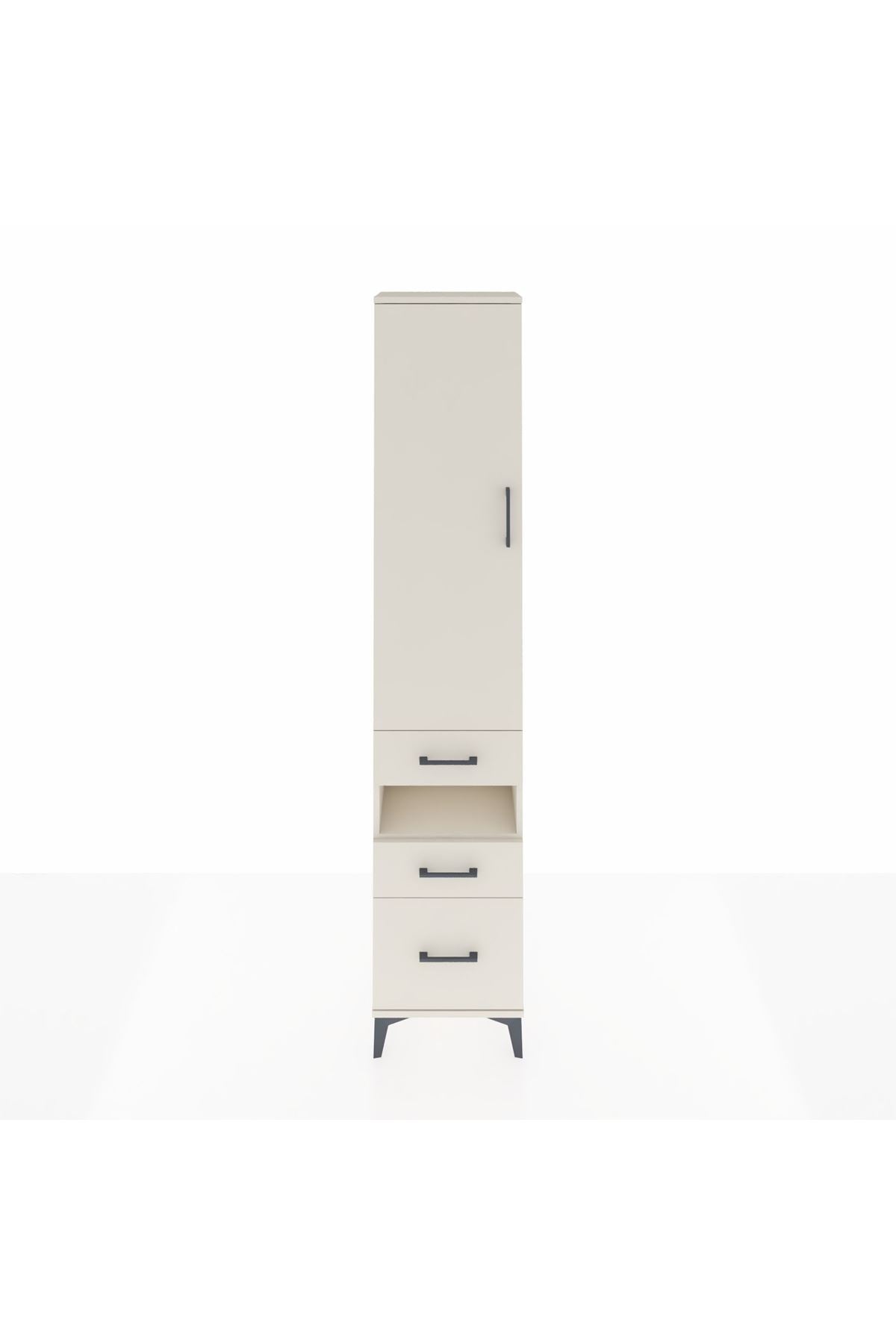 Arges Dolap 3 Raflı 3 Çekmeceli Tek Askılı 44x30x221 Aytaşı-Aytaşı