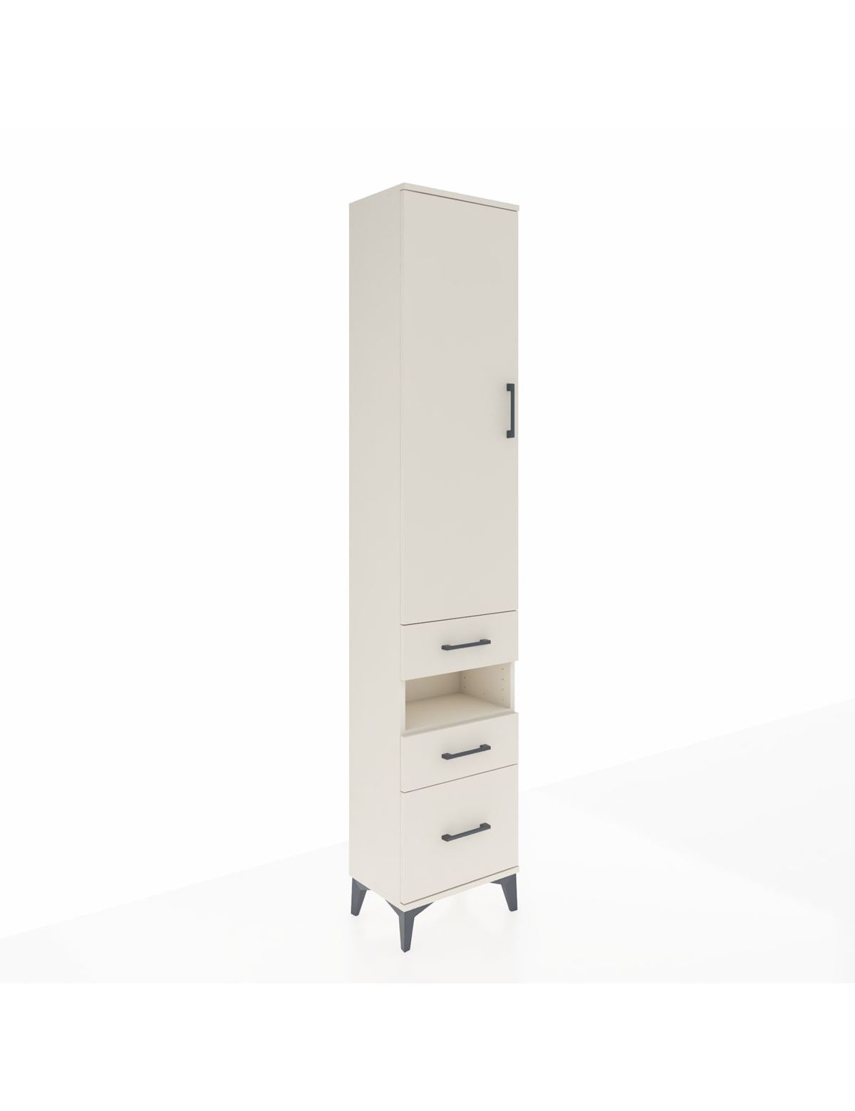 Arges Dolap 3 Raflı 3 Çekmeceli Tek Askılı 44x30x221 Aytaşı-Aytaşı