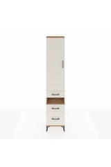 Arges Dolap 3 Raflı 3 Çekmeceli Tek Askılı 44x30x221