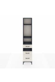 Arges Dolap 4 Raflı 3 Çekmeceli 44x30x221 Antrasit-Aytaşı