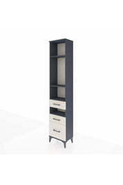 Arges Dolap 4 Raflı 3 Çekmeceli 44x30x221 Antrasit-Aytaşı