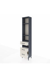 Arges Dolap 4 Raflı 3 Çekmeceli 44x30x221 Antrasit-Aytaşı