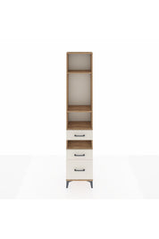 Arges Dolap 4 Raflı 3 Çekmeceli 44x30x221 Çam-Aytaşı