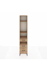 Arges Dolap 4 Raflı 3 Çekmeceli 44x30x221