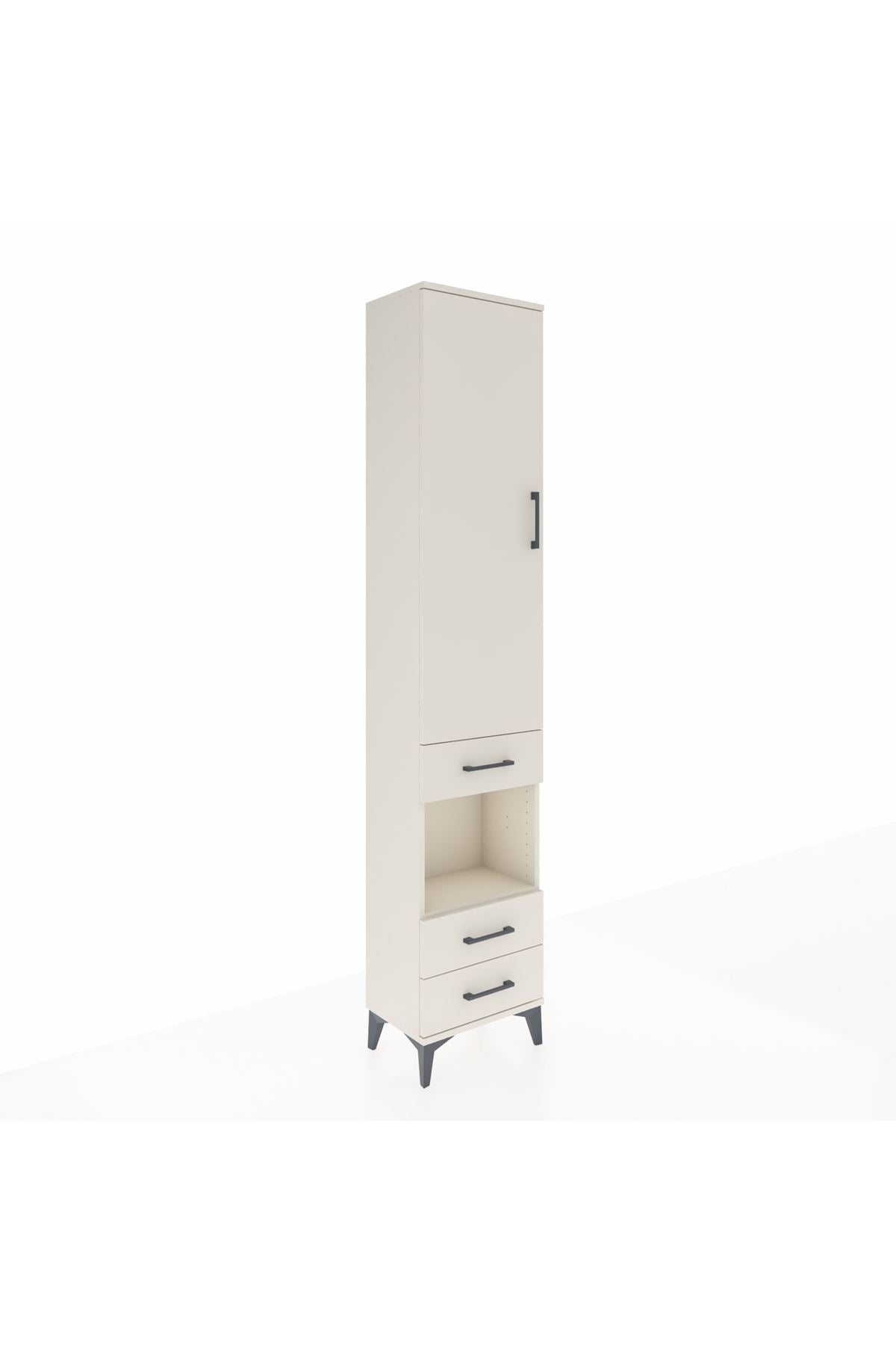 Arges Dolap 3 Raflı 3 Çekmeceli Tek Askılı 44x30x221 Aytaşı-Aytaşı