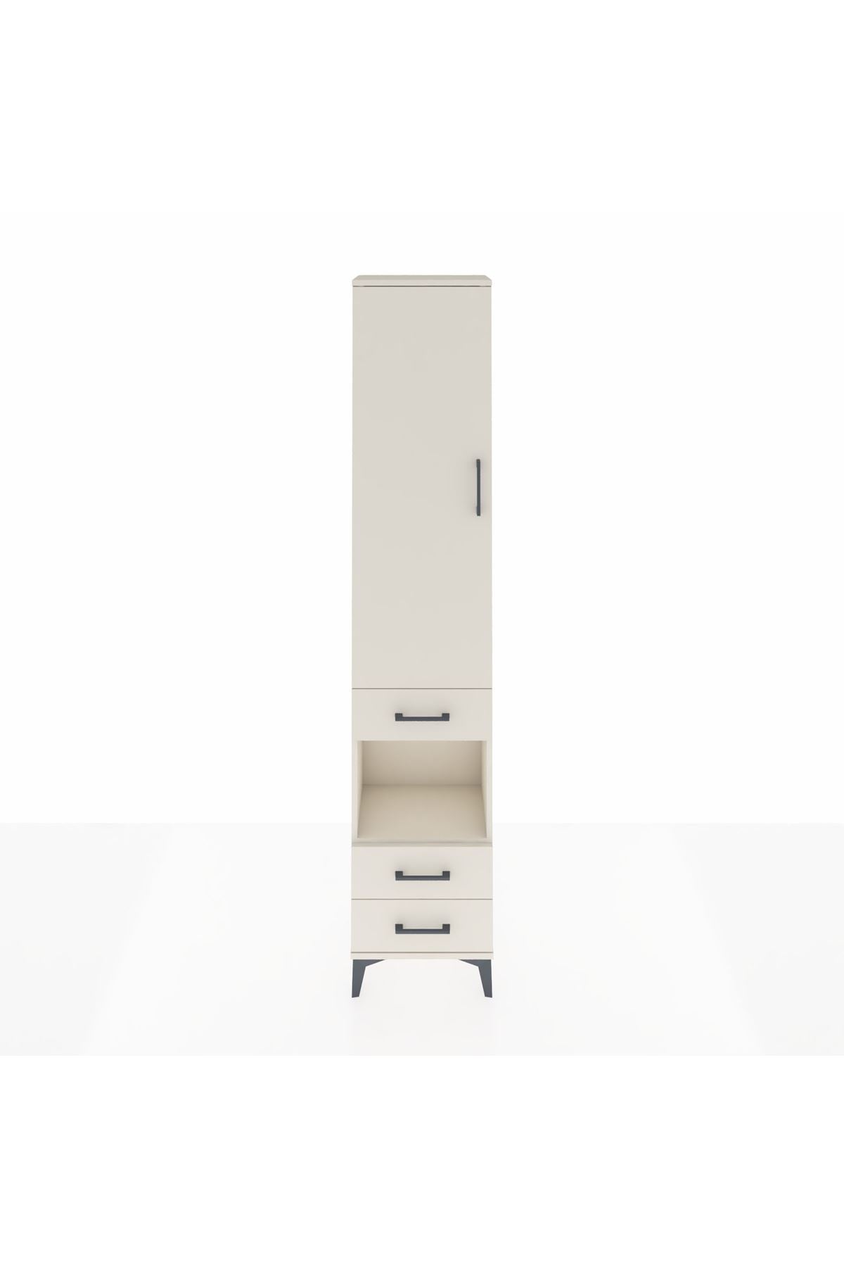 Arges Dolap 4 Raflı 3 Çekmeceli Tek Kapaklı 44x30x221 Aytaşı-Aytaşı