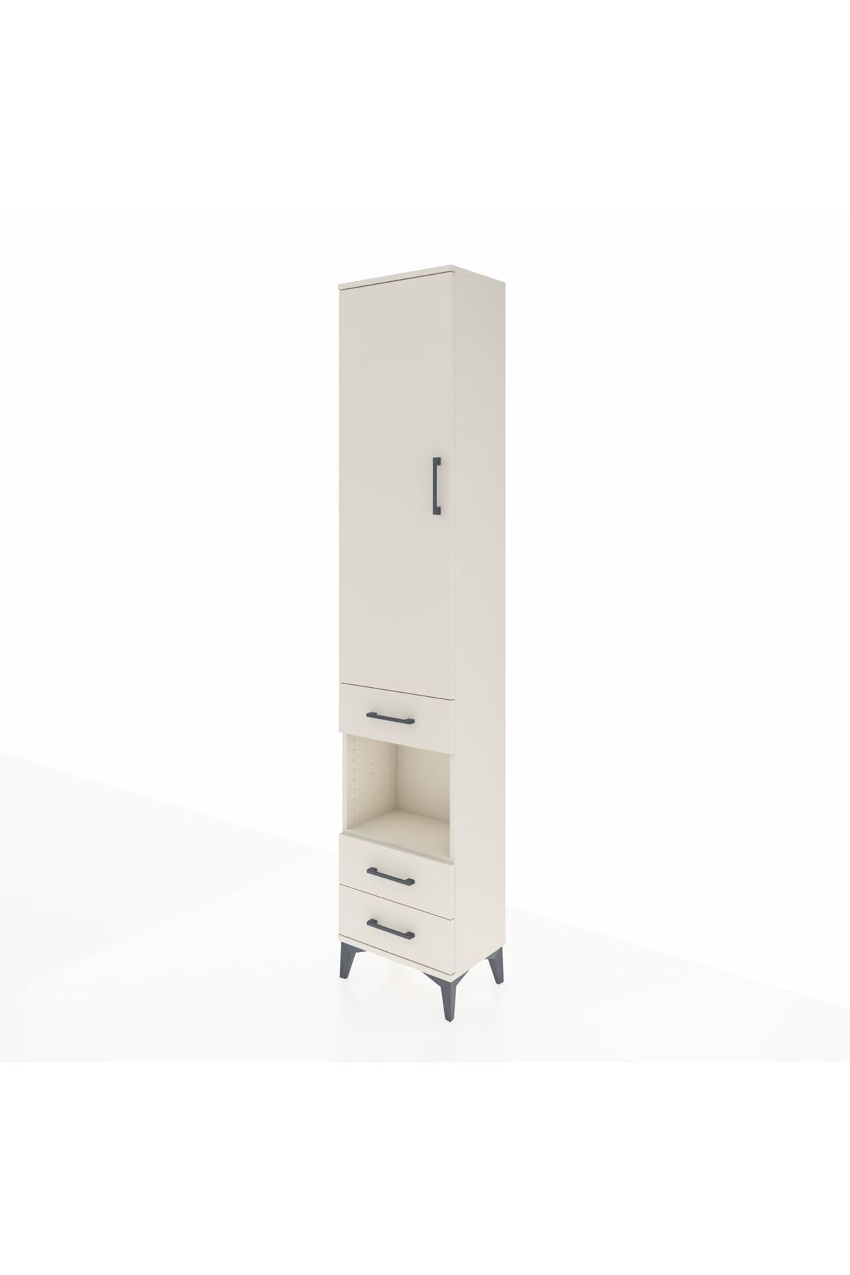 Arges Dolap 4 Raflı 3 Çekmeceli Tek Kapaklı 44x30x221 Aytaşı-Aytaşı