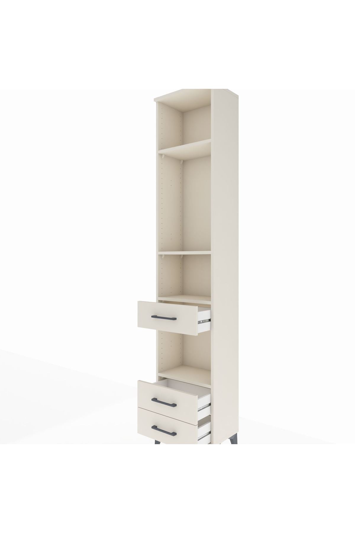 Arges Dolap 4 Raflı 3 Çekmeceli 44x30x221 Aytaşı-Aytaşı