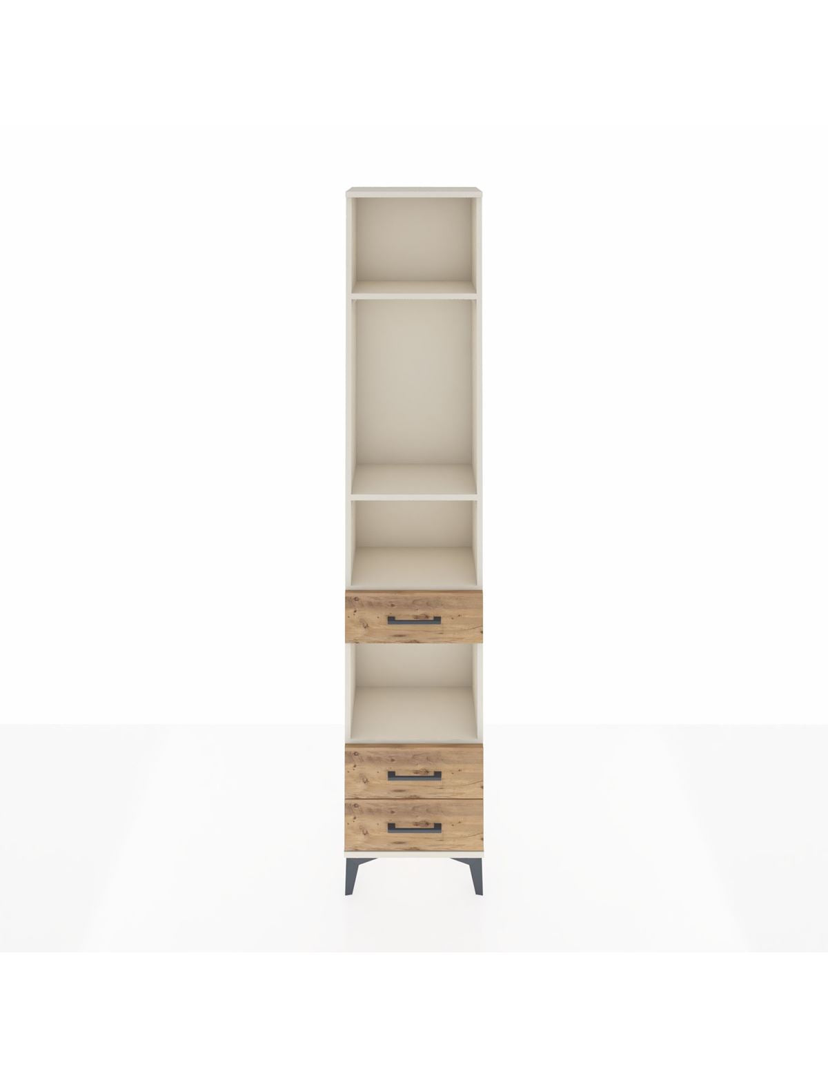 Arges Dolap 4 Raflı 3 Çekmeceli 44x30x221 Aytaşı-Çam