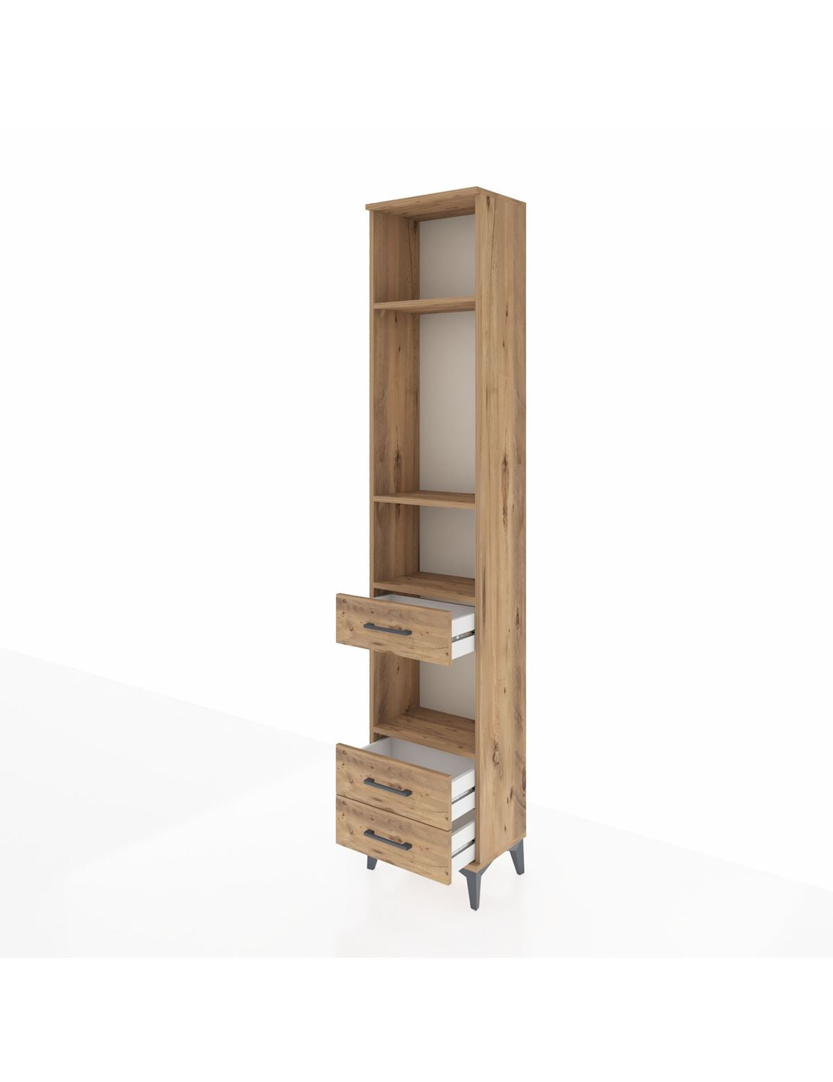 Arges Dolap 4 Raflı 3 Çekmeceli 44x30x221 - S28M093V9A