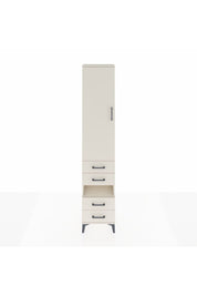 Arges Dolap 3 Raflı 4 Çekmeceli Tek Askılı 44x30x221 Aytaşı-Aytaşı