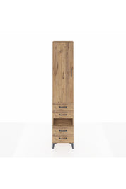 Arges Dolap 3 Raflı 4 Çekmeceli Tek Askılı 44x30x221 Çam-Çam