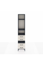 Arges Dolap 4 Raflı 4 Çekmeceli 44x30x221 Antrasit-Aytaşı