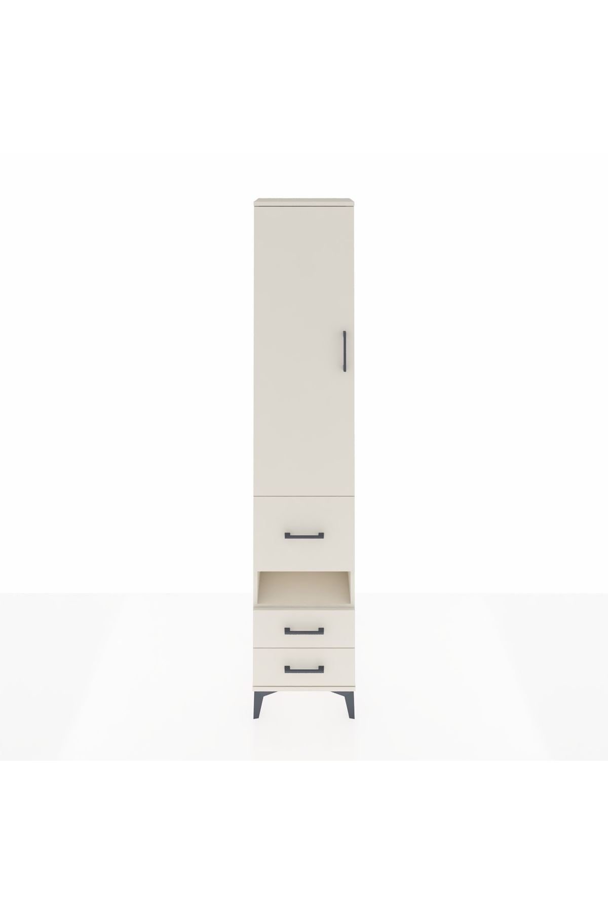 Arges Dolap 3 Raflı 3 Çekmeceli Tek Askılı 44x30x221 Aytaşı-Aytaşı