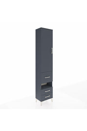Arges Dolap 3 Raflı 3 Çekmeceli Tek Askılı 44x30x221 Antrasit-Antrasit