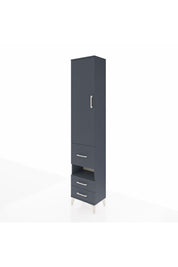 Arges Dolap 3 Raflı 3 Çekmeceli Tek Askılı 44x30x221 Antrasit-Antrasit