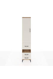 Arges Dolap 3 Raflı 3 Çekmeceli Tek Askılı 44x30x221 Çam-Aytaşı