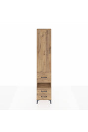 Arges Dolap 3 Raflı 3 Çekmeceli Tek Askılı 44x30x221 Çam-Çam