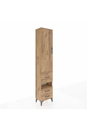 Arges Dolap 3 Raflı 3 Çekmeceli Tek Askılı 44x30x221 Çam-Çam