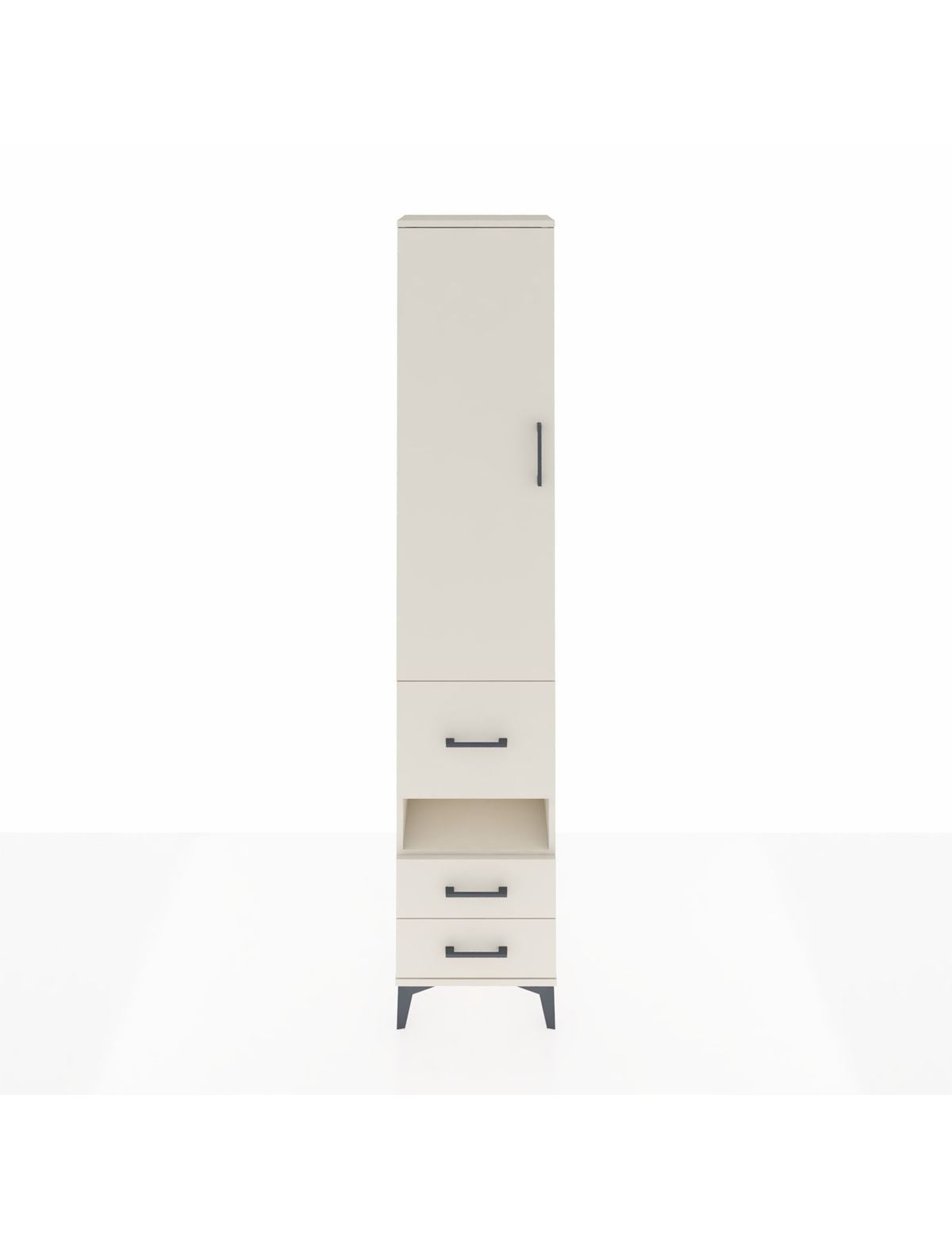 Arges Dolap 4 Raflı 3 Çekmeceli Tek Kapaklı 44x30x221 Aytaşı-Aytaşı