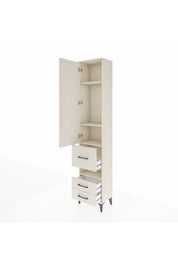 Arges Dolap 4 Raflı 3 Çekmeceli Tek Kapaklı 44x30x221 Aytaşı-Aytaşı