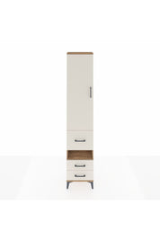 Arges Dolap 4 Raflı 3 Çekmeceli Tek Kapaklı 44x30x221 Çam-Aytaşı