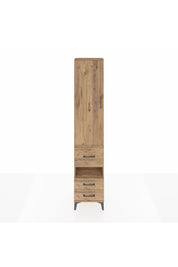 Arges Dolap 4 Raflı 3 Çekmeceli Tek Kapaklı 44x30x221 Çam-Çam