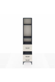 Arges Dolap 4 Raflı 3 Çekmeceli 44x30x221 Antrasit-Aytaşı