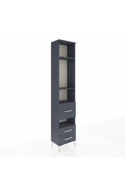 Arges Dolap 4 Raflı 3 Çekmeceli 44x30x221 Antrasit-Antrasit