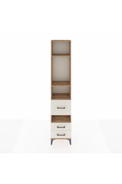 Arges Dolap 4 Raflı 3 Çekmeceli 44x30x221 Çam-Aytaşı