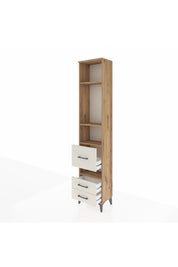 Arges Dolap 4 Raflı 3 Çekmeceli 44x30x221 Çam-Aytaşı