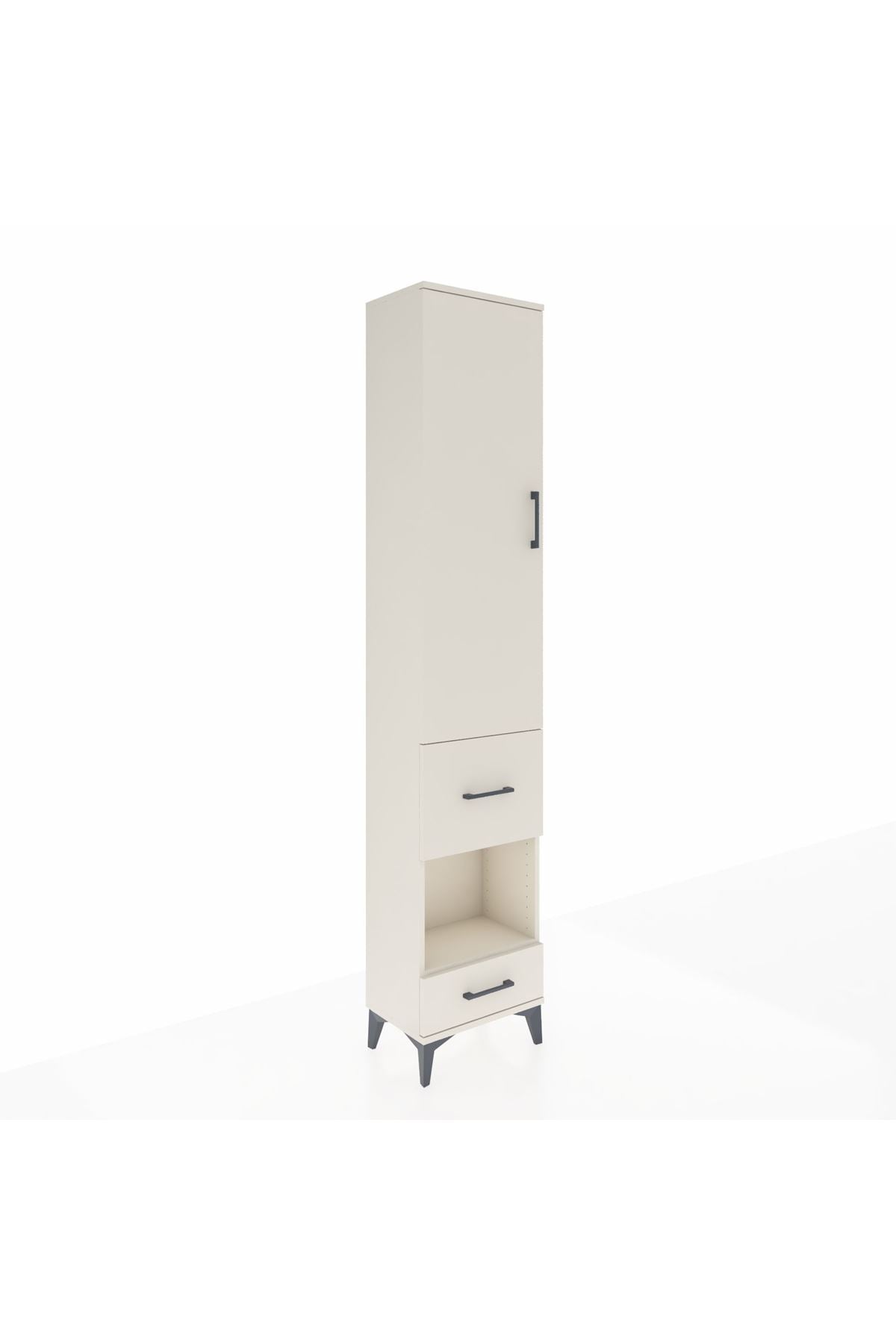 Arges Dolap 3 Raflı 2 Çekmeceli Tek Askılı 44x30x221 Aytaşı-Aytaşı